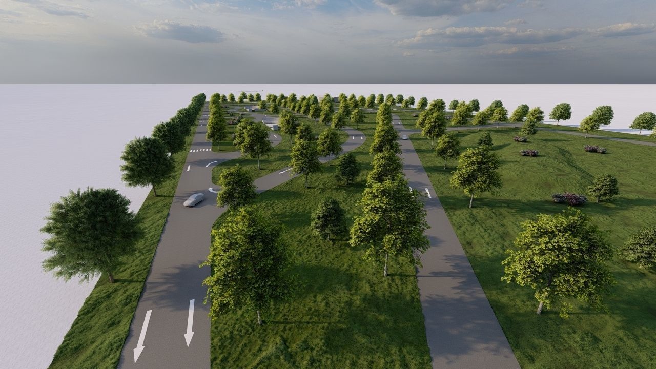 public park-Private Park Landscape 3D model_10