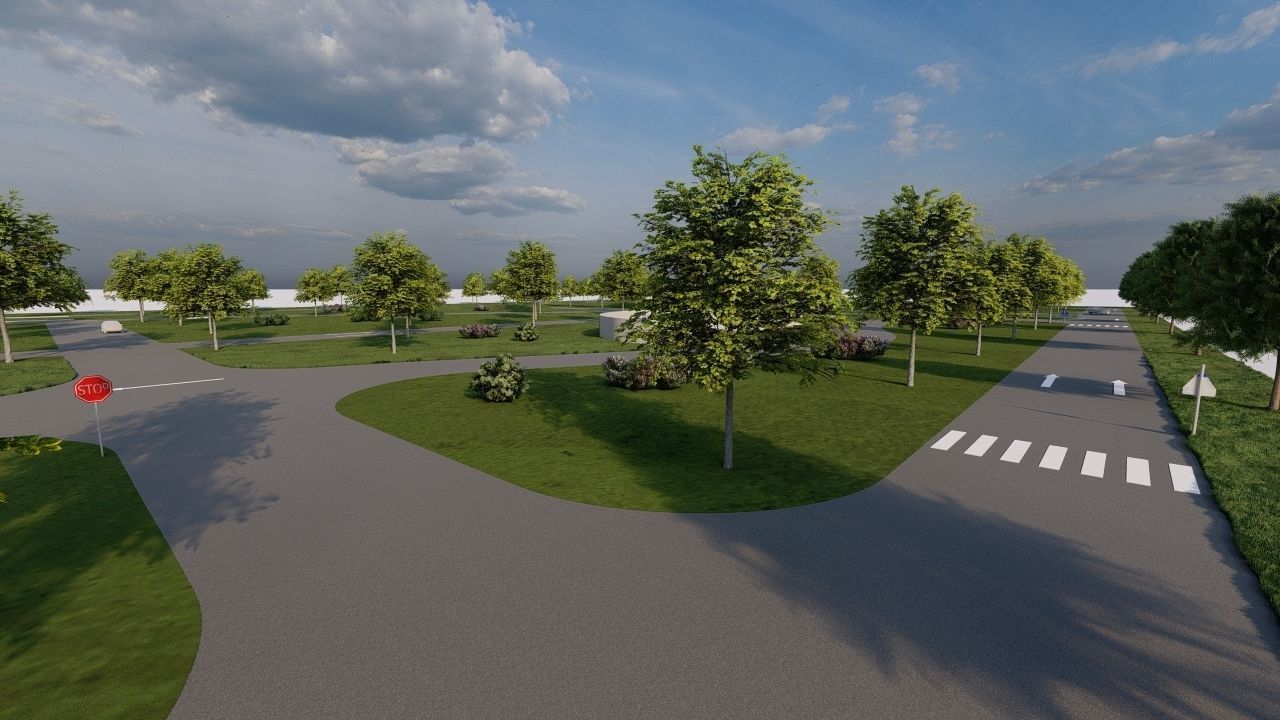 public park-Private Park Landscape 3D model_3