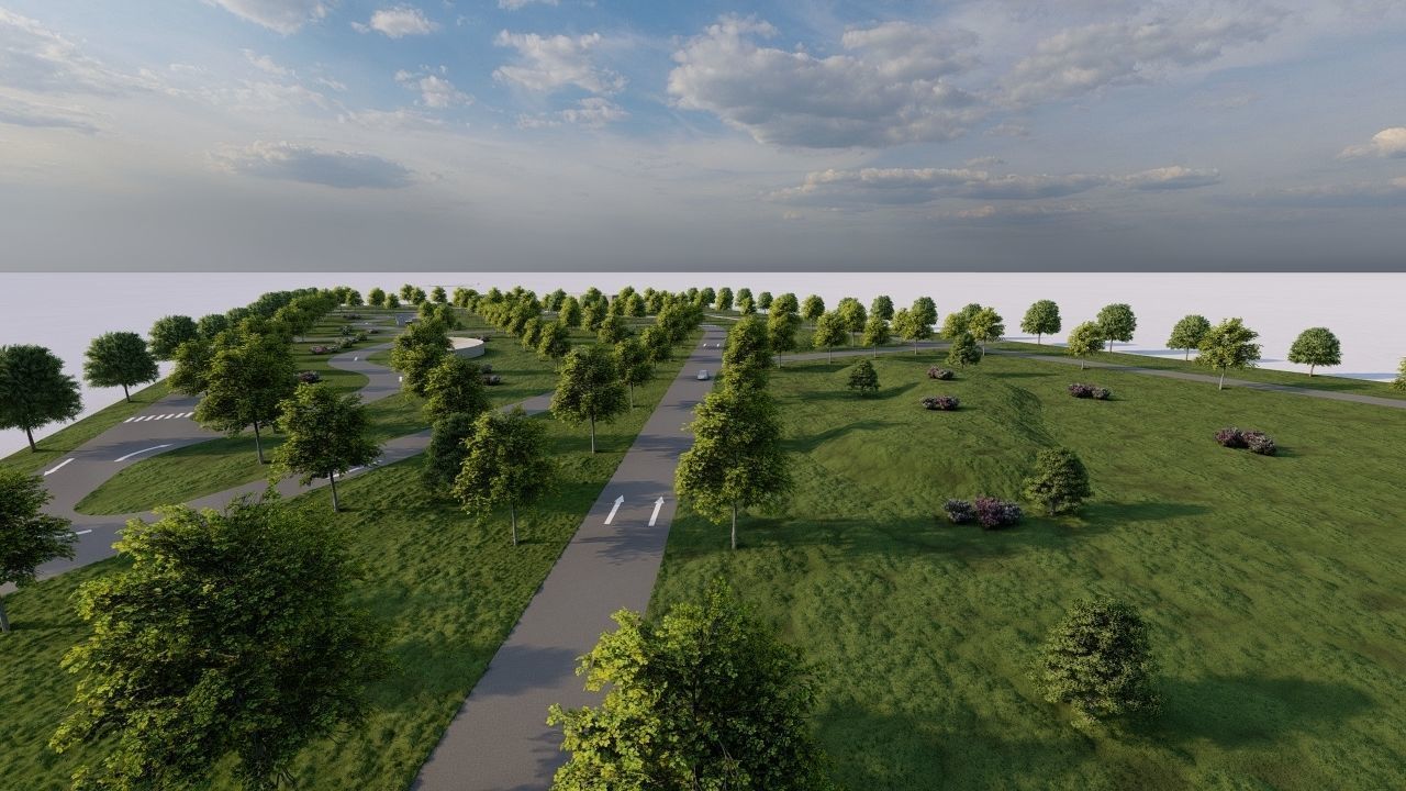 public park-Private Park Landscape 3D model_16