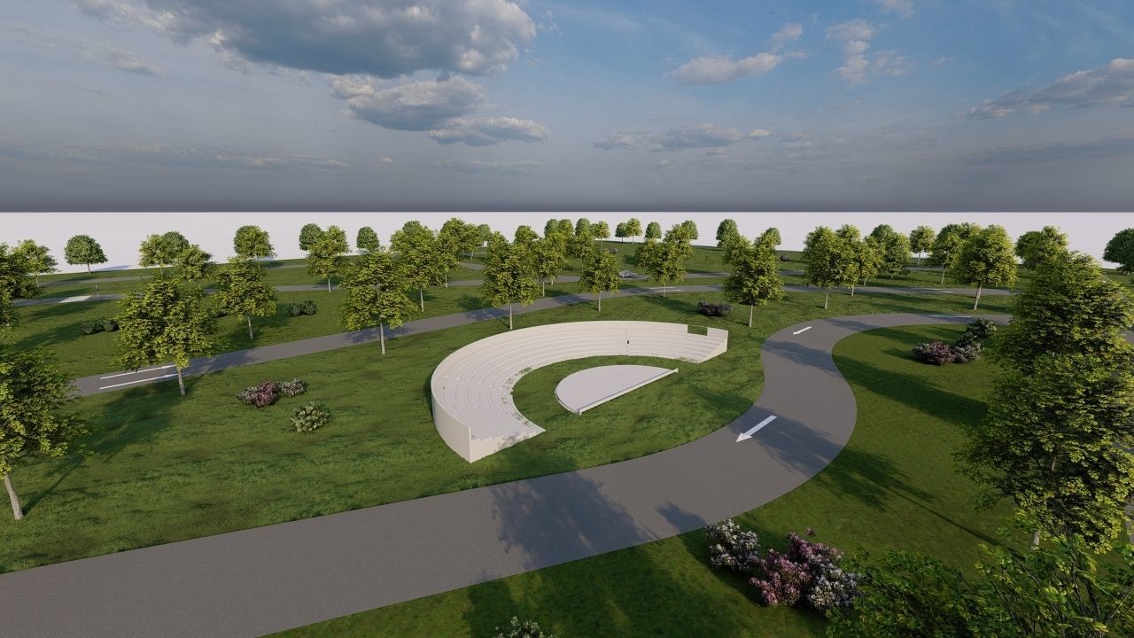 public park-Private Park Landscape 3D model_17