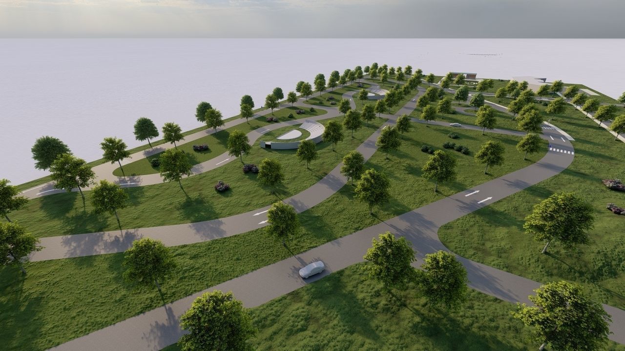 public park-Private Park Landscape 3D model_9