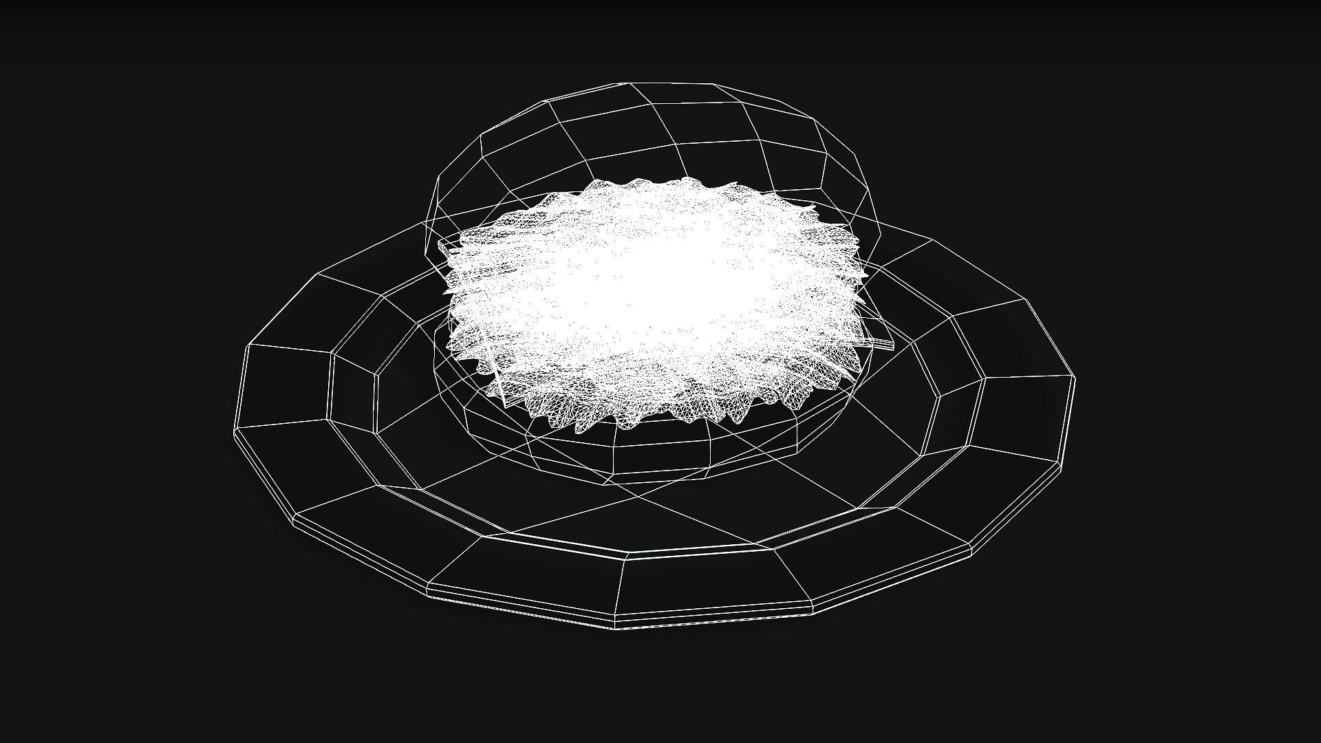 Hambergur Low-poly 3D model_1