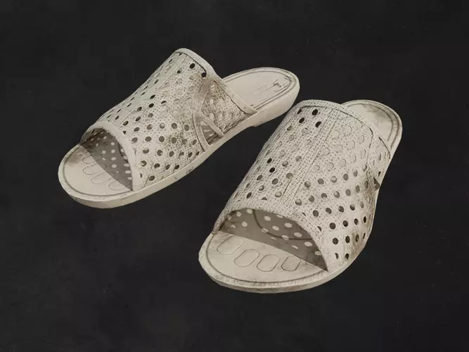 Flip flop realistic scandal footwear Low-poly 3D model