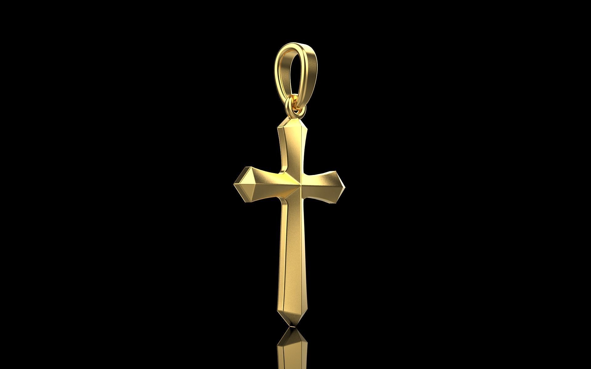 light weight simple cross model 539 3D print model_22