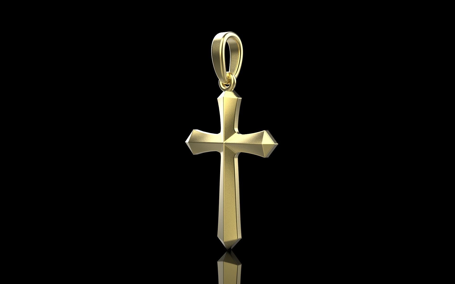 light weight simple cross model 539 3D print model_17