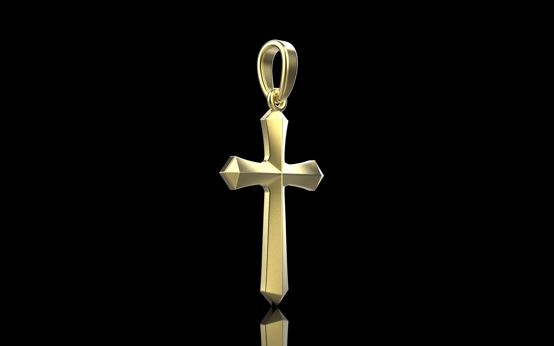 light weight simple cross model 539 3D print model_23