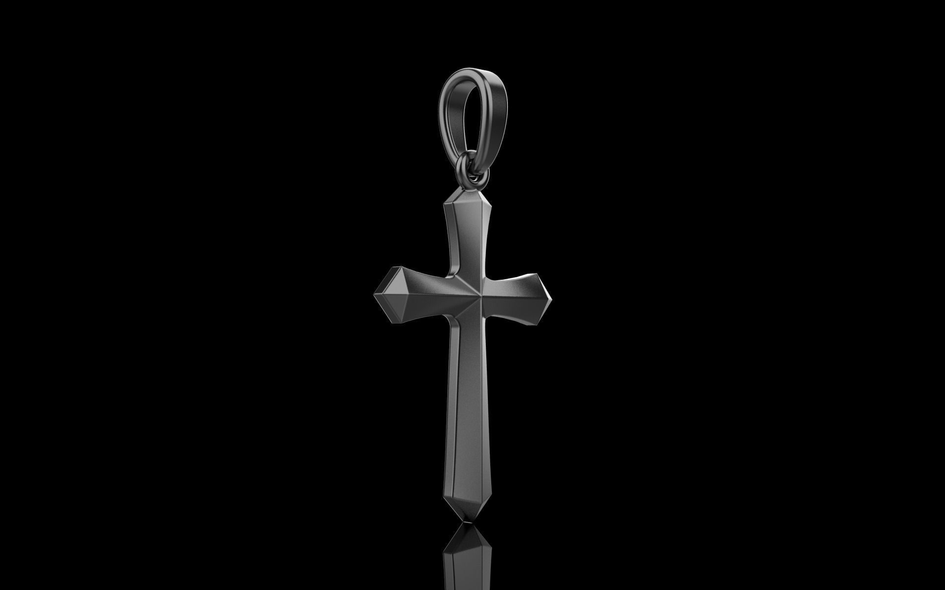 light weight simple cross model 539 3D print model_26