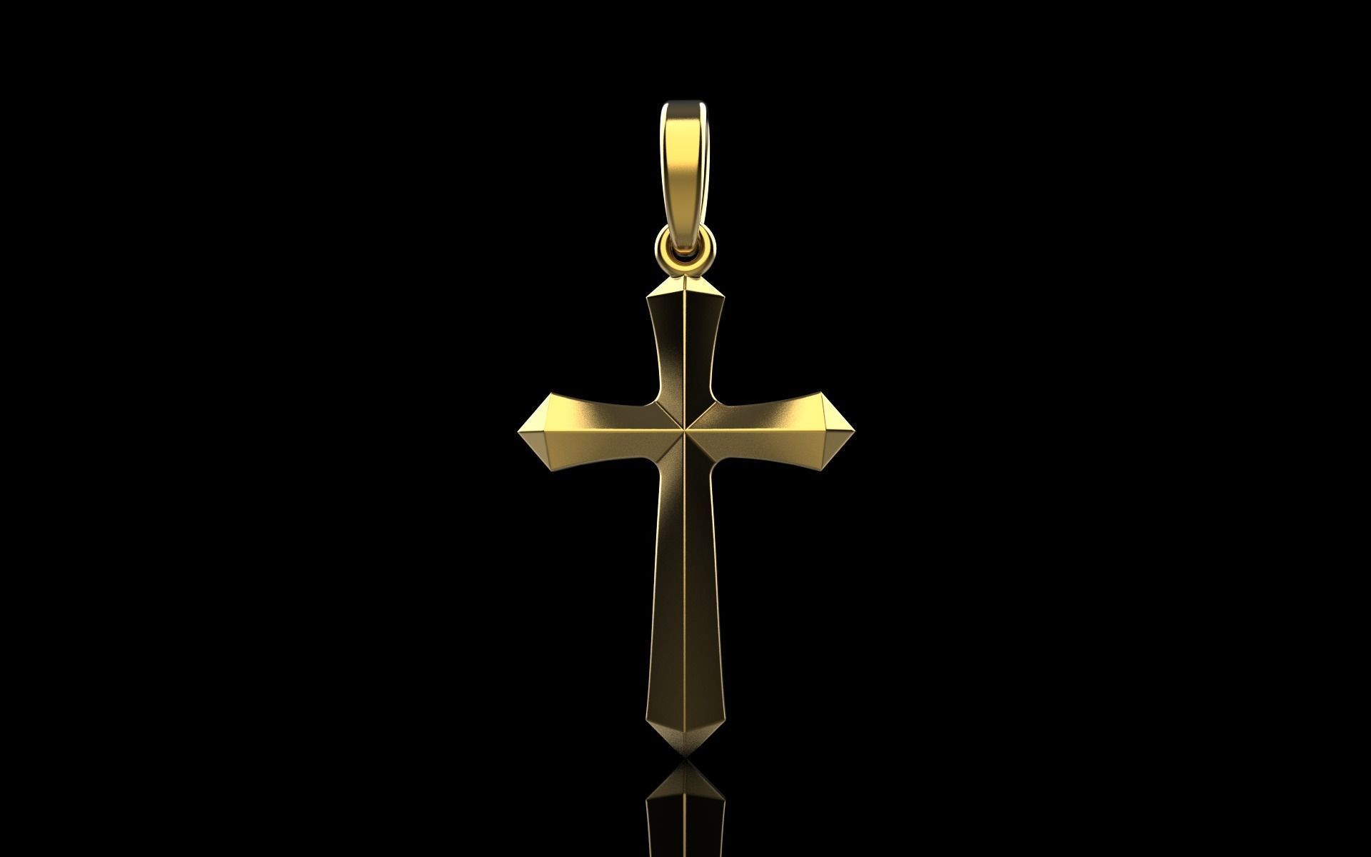 light weight simple cross model 539 3D print model_15