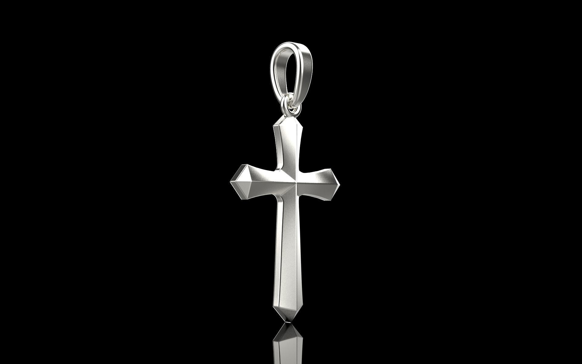 light weight simple cross model 539 3D print model_27