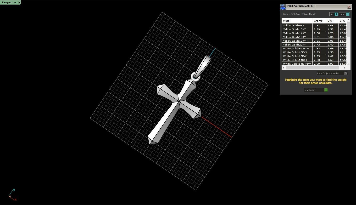 light weight simple cross model 539 3D print model_4
