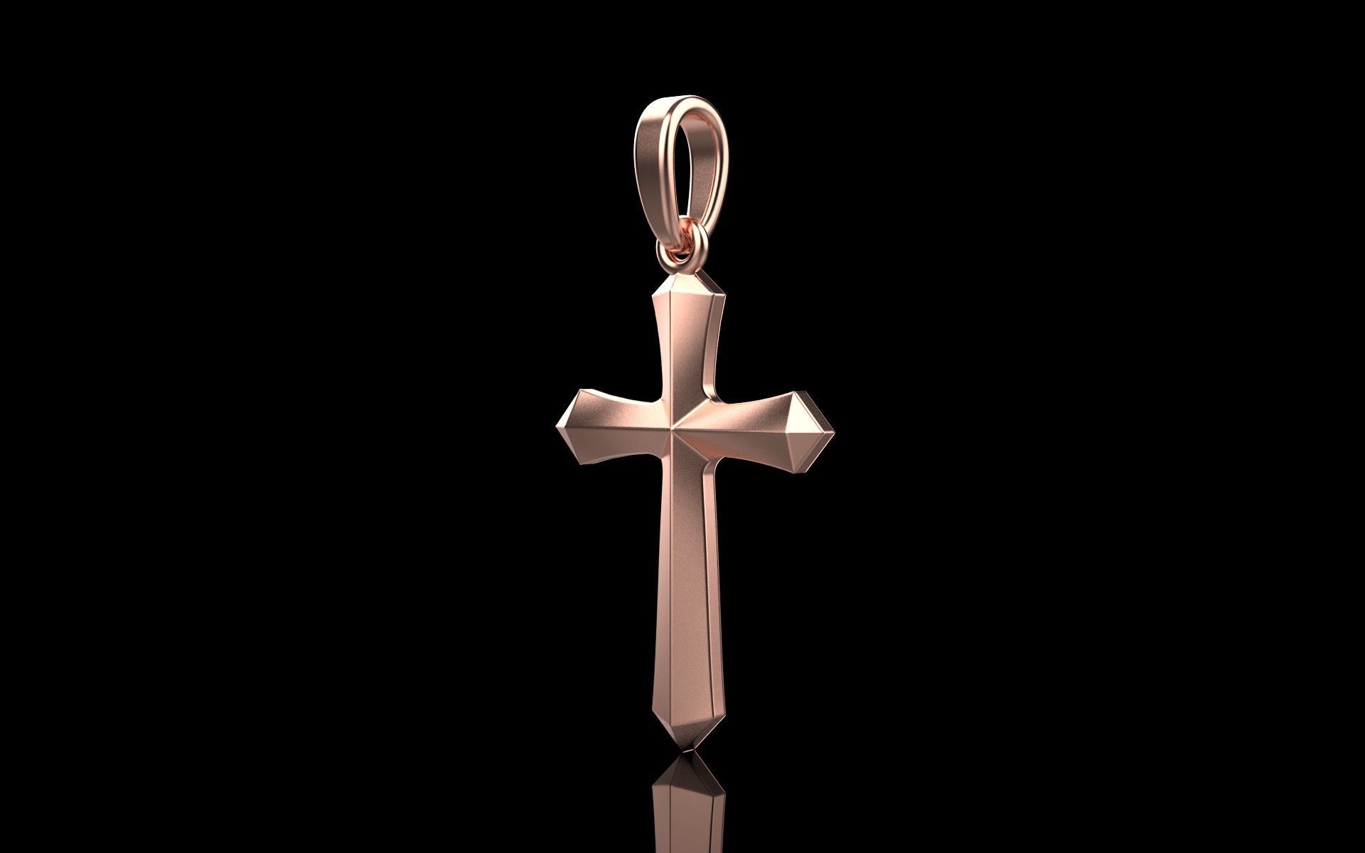 light weight simple cross model 539 3D print model_18