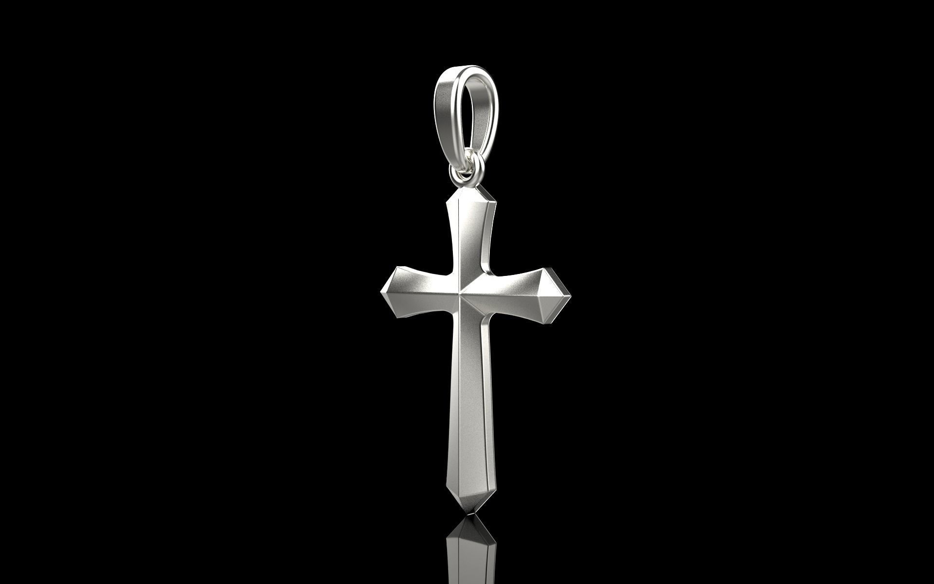 light weight simple cross model 539 3D print model_2