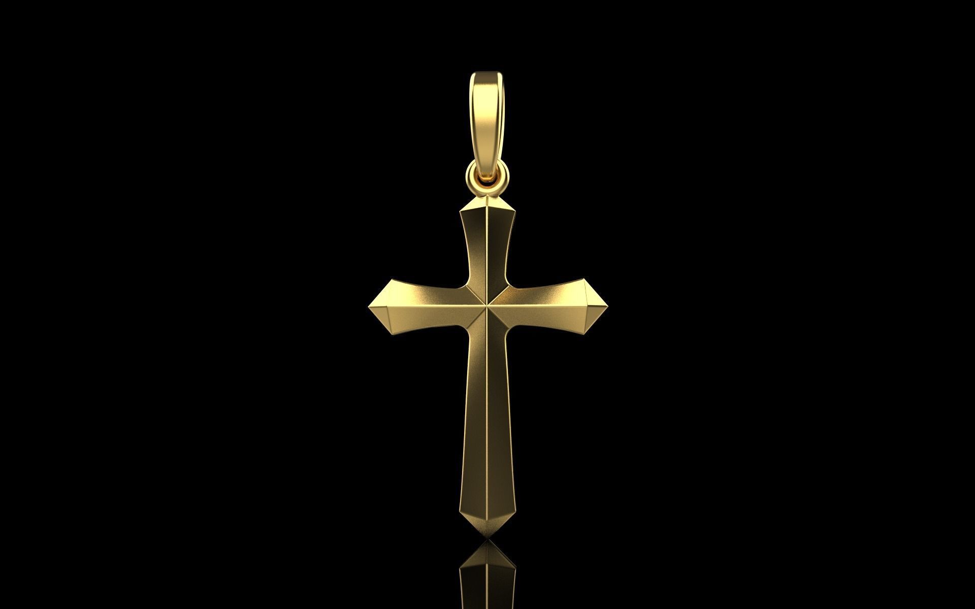 light weight simple cross model 539 3D print model_10