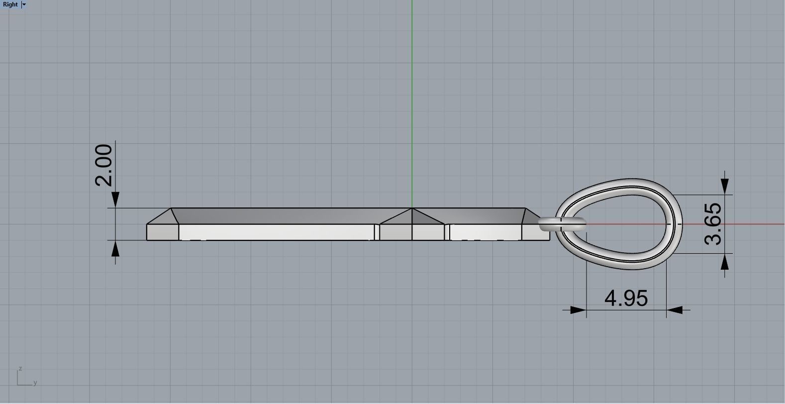 light weight simple cross model 539 3D print model_7