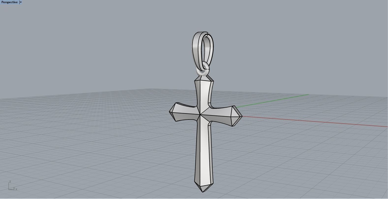 light weight simple cross model 539 3D print model_8