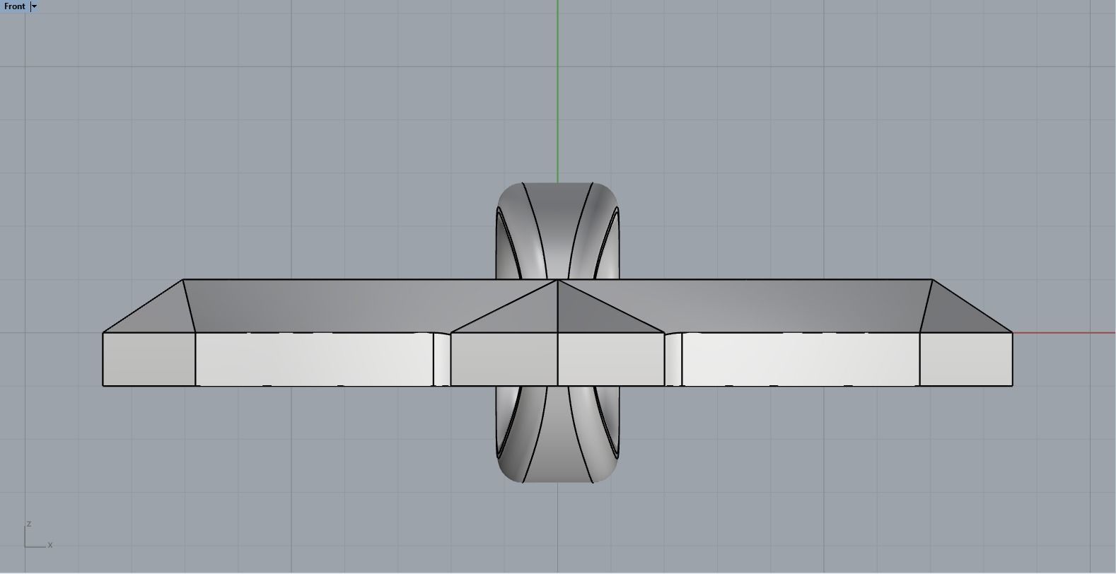 light weight simple cross model 539 3D print model_6