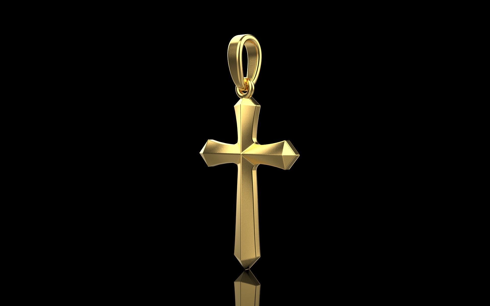 light weight simple cross model 539 3D print model_16