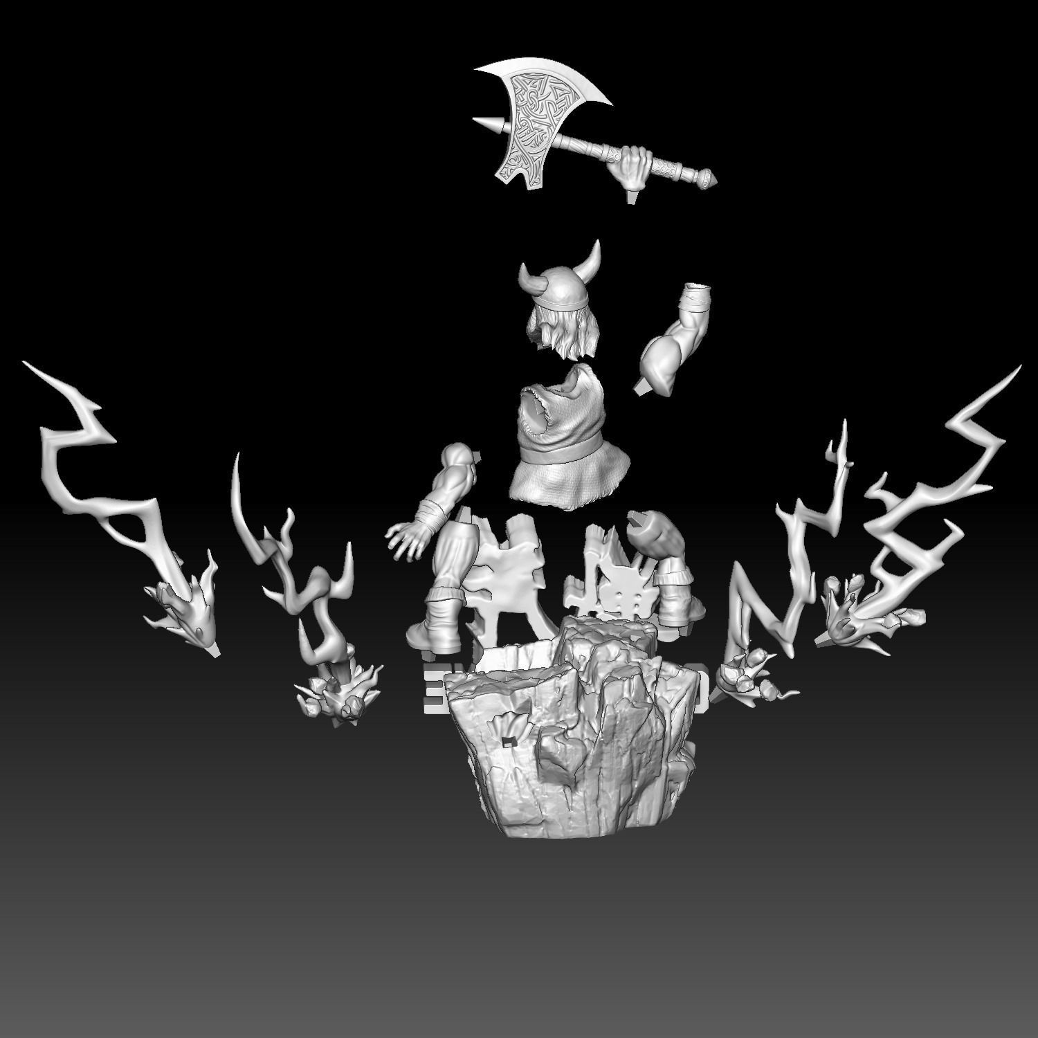 Gilius  Thunderhead Golden Axe  3D print model_7