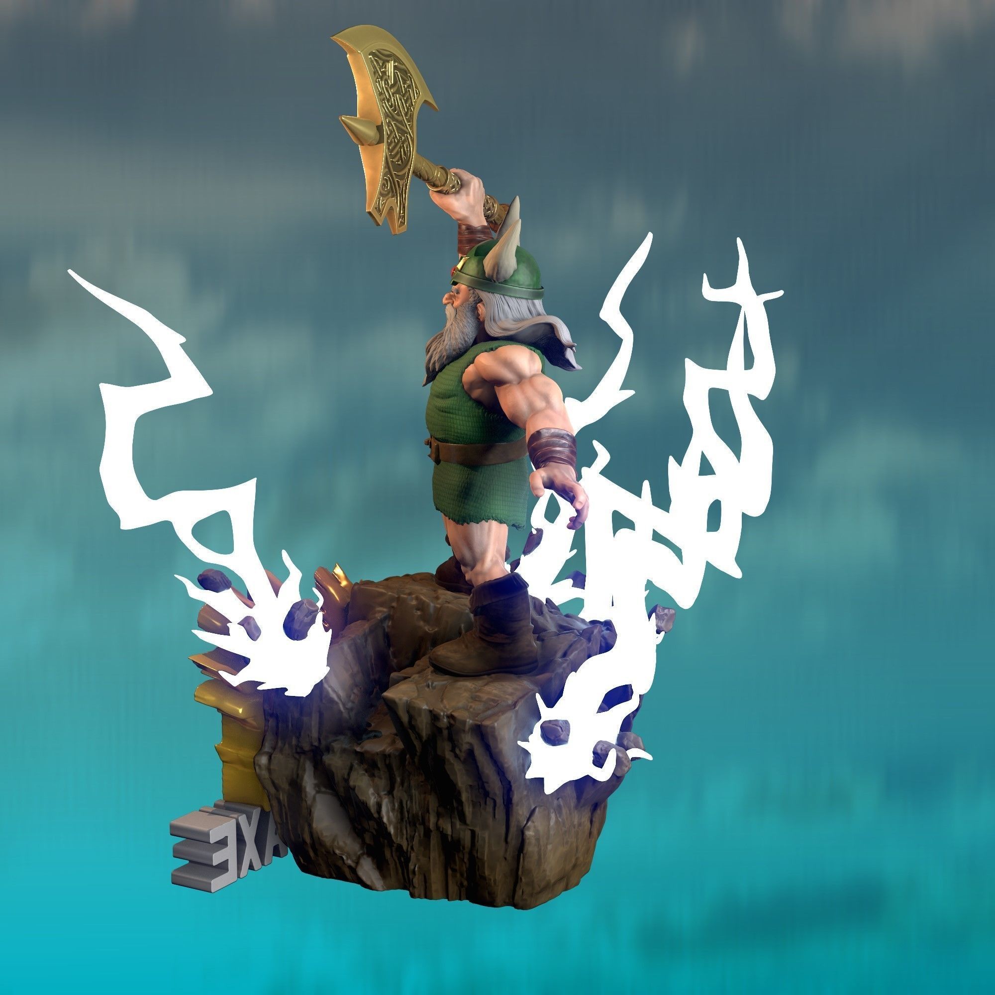 Gilius  Thunderhead Golden Axe  3D print model_4