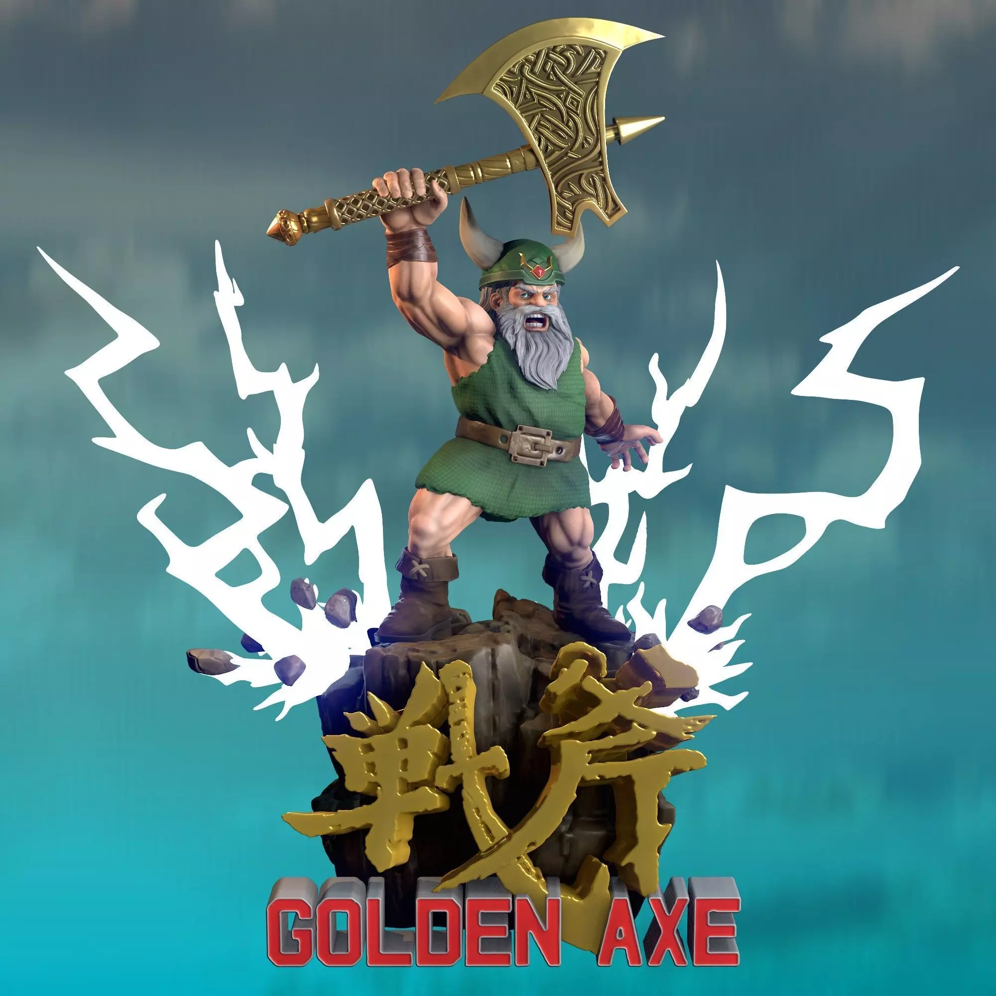Gilius  Thunderhead Golden Axe  3D print model_0