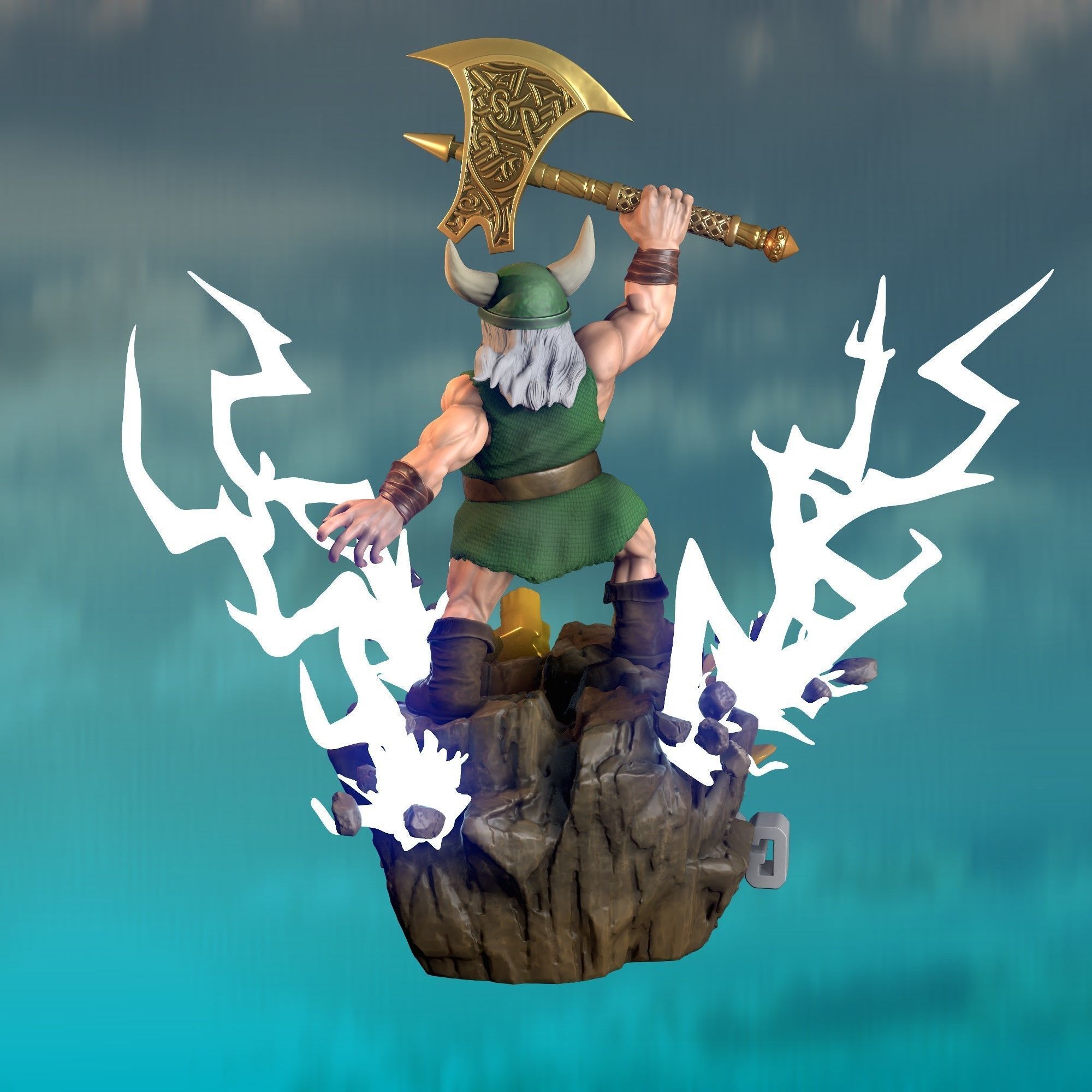 Gilius  Thunderhead Golden Axe  3D print model_3