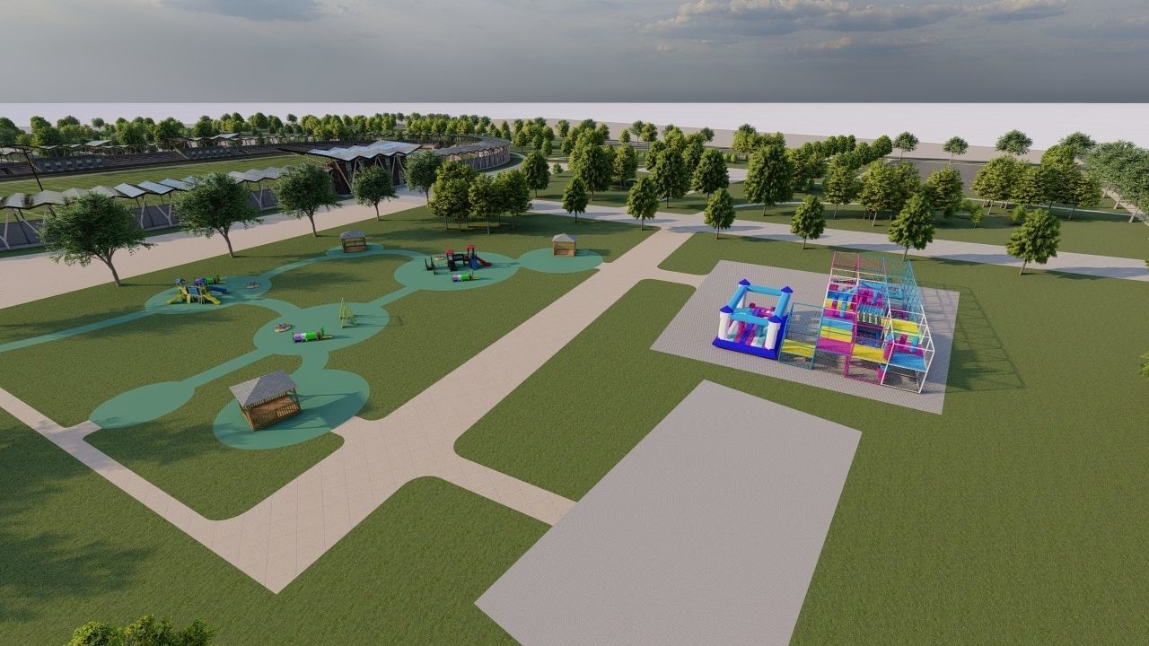 Master park-public park-Private Park Landscape 3D model_10