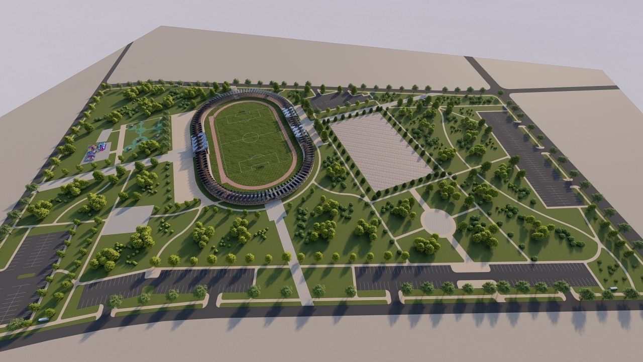 Master park-public park-Private Park Landscape 3D model_1