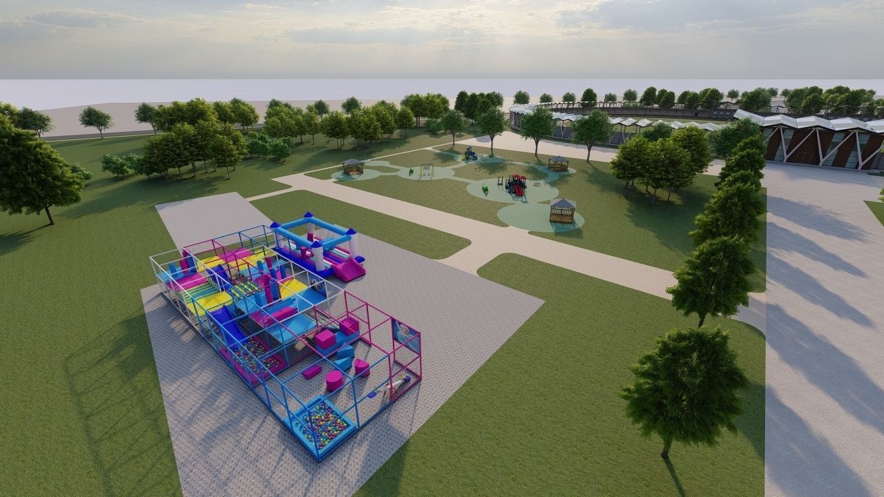 Master park-public park-Private Park Landscape 3D model_9
