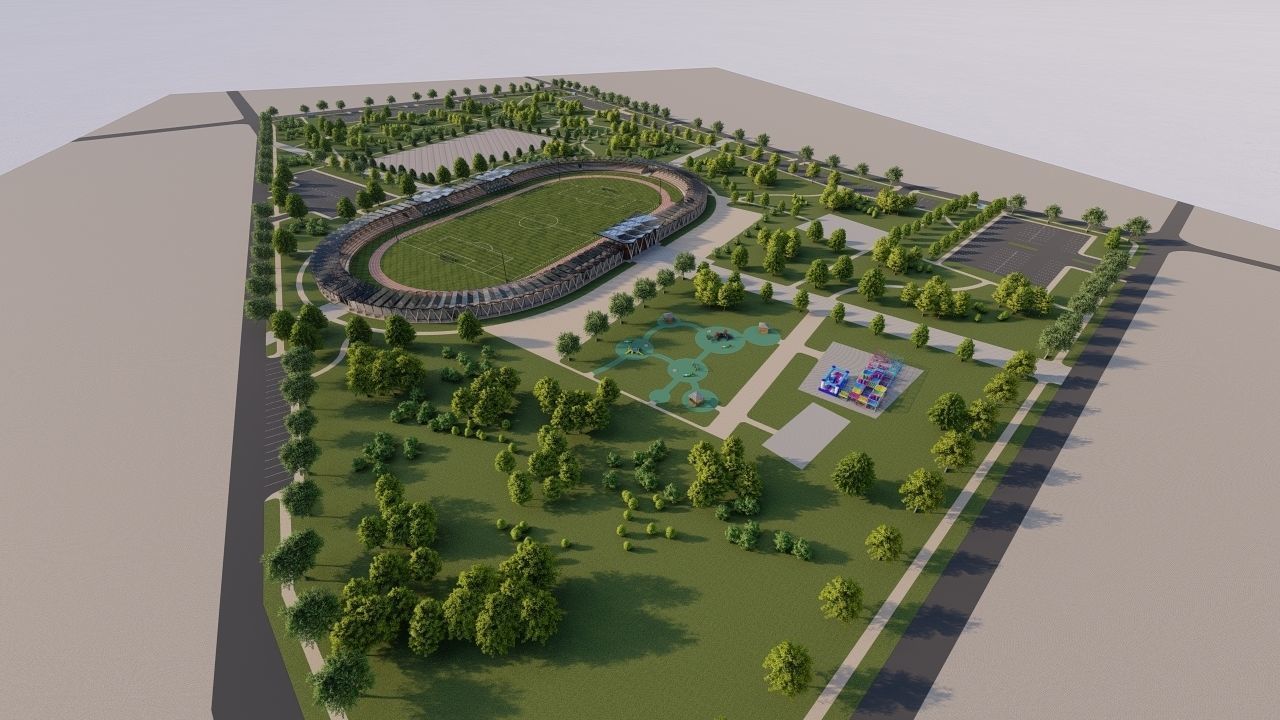 Master park-public park-Private Park Landscape 3D model_15
