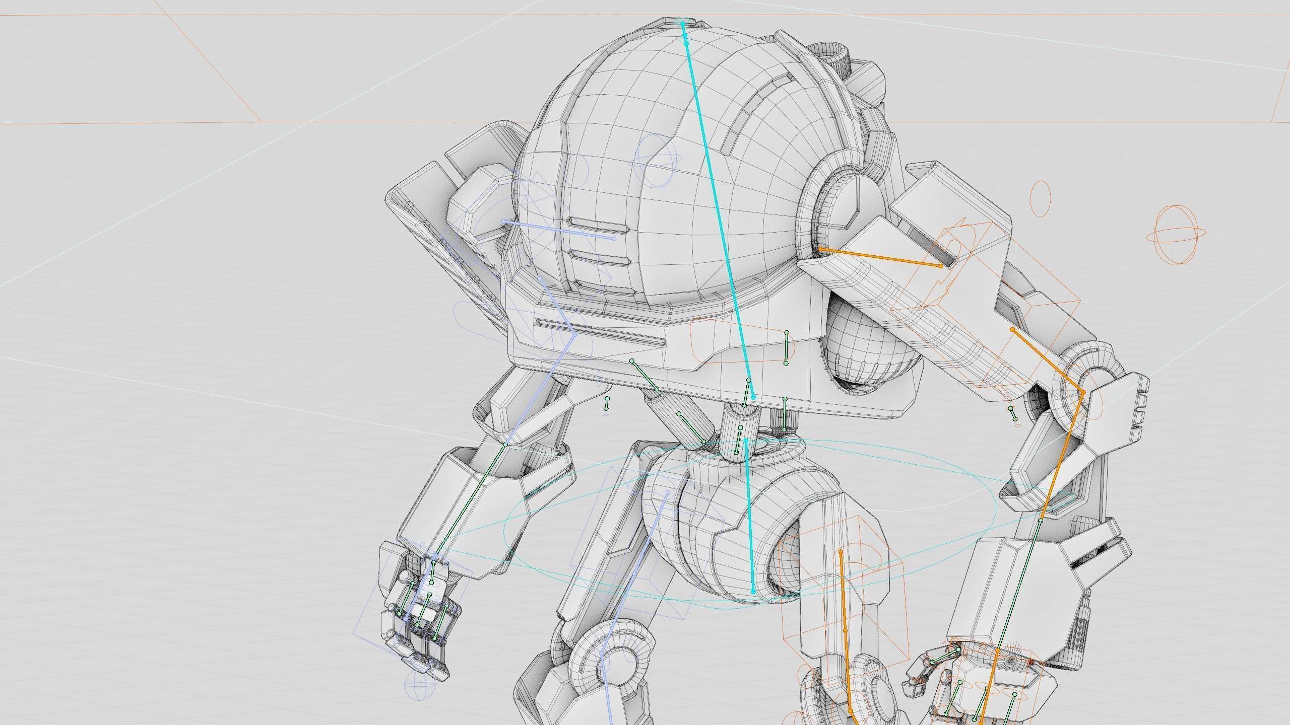 DROID Y-50 Rigged for Unreal Engine - Unity - MIXAMO 3D model_42