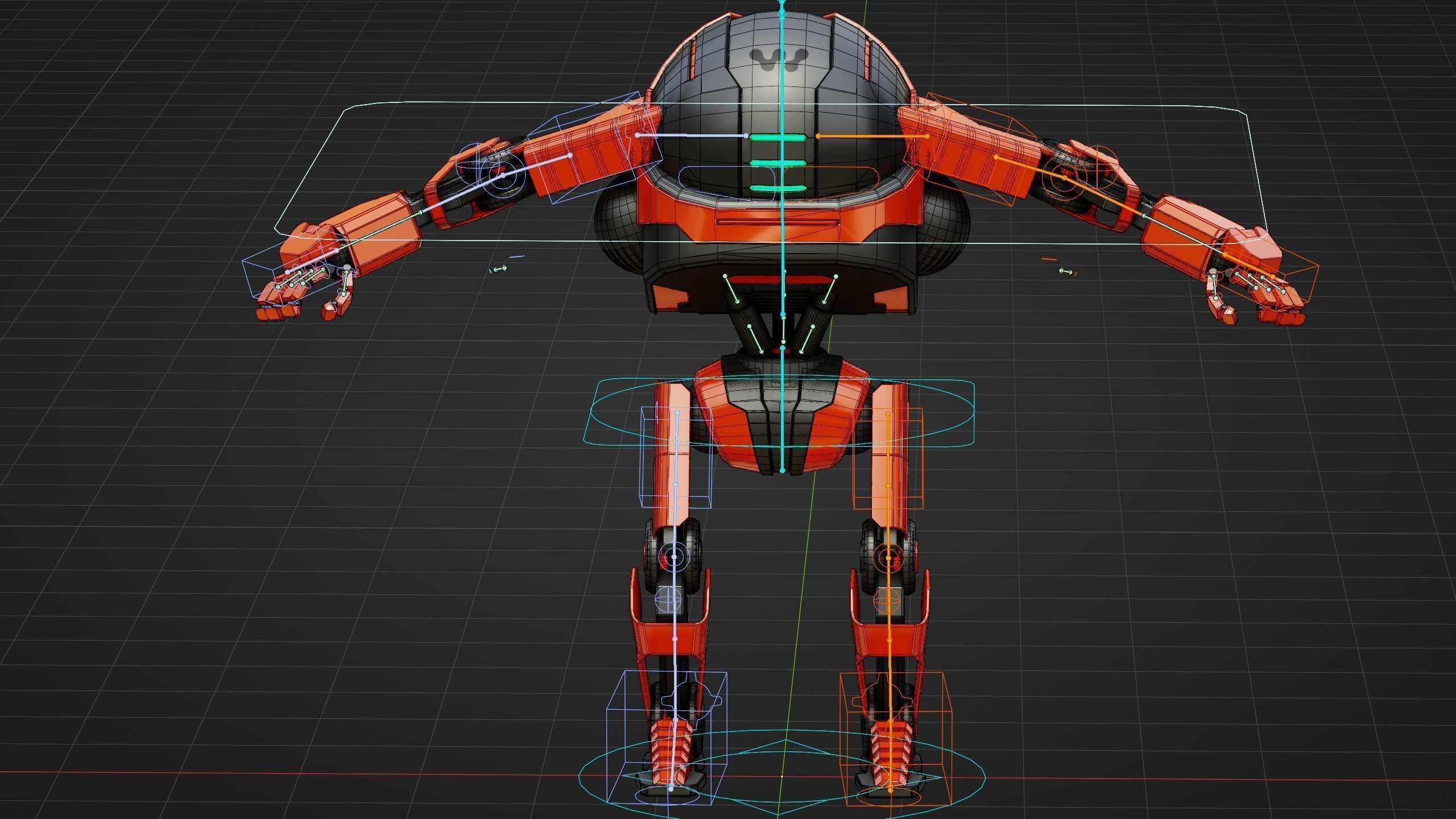 DROID Y-50 Rigged for Unreal Engine - Unity - MIXAMO 3D model_39