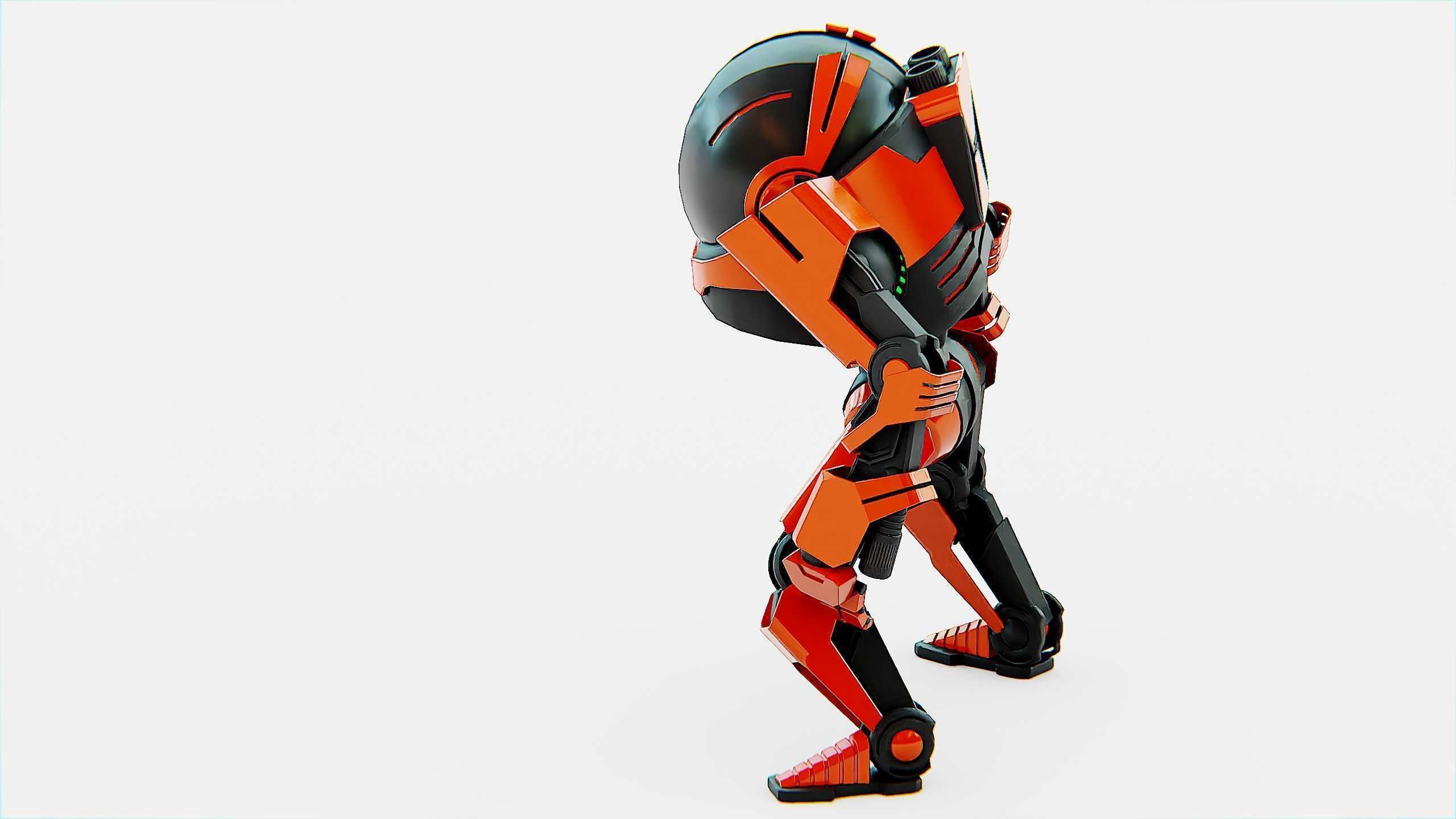 DROID Y-50 Rigged for Unreal Engine - Unity - MIXAMO 3D model_18