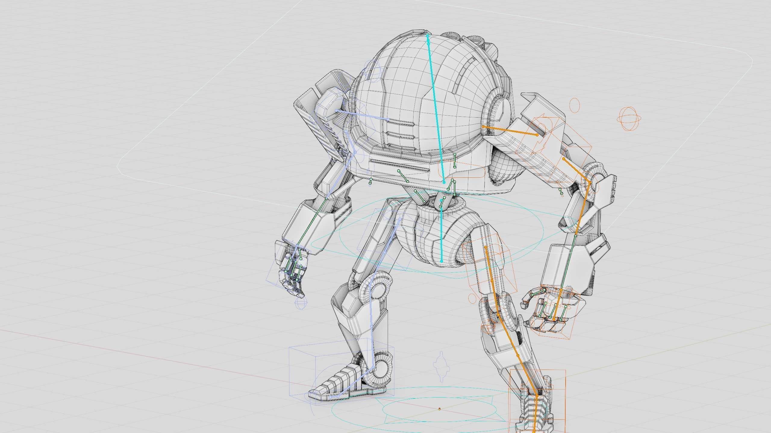 DROID Y-50 Rigged for Unreal Engine - Unity - MIXAMO 3D model_40