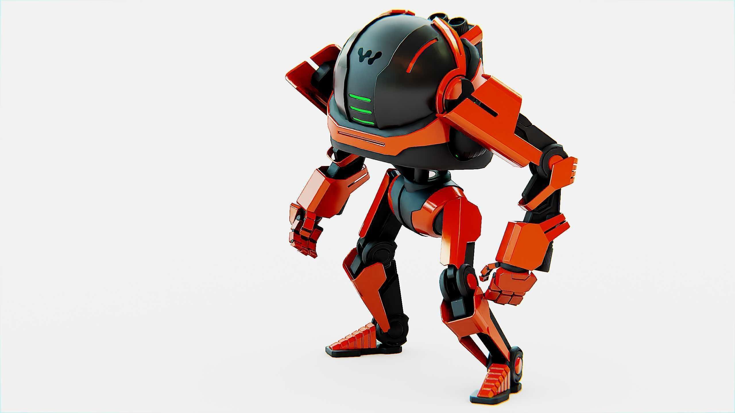 DROID Y-50 Rigged for Unreal Engine - Unity - MIXAMO 3D model_22