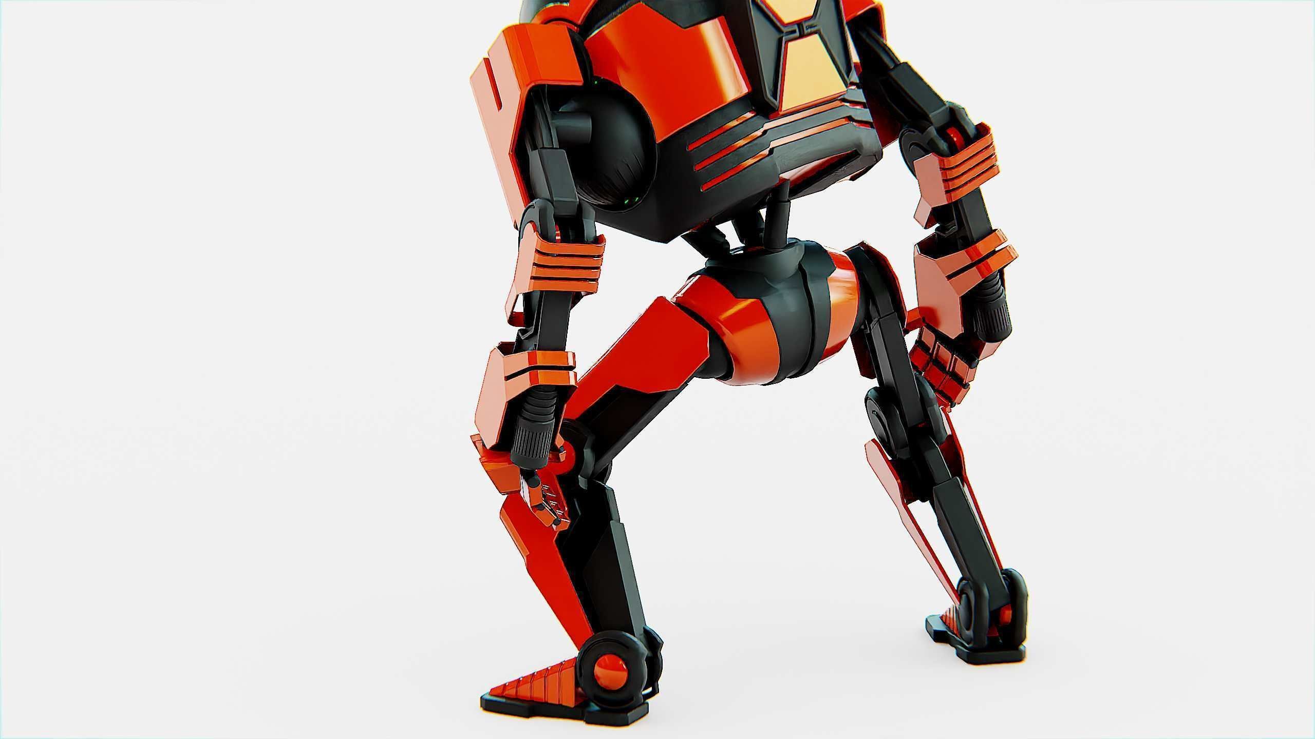 DROID Y-50 Rigged for Unreal Engine - Unity - MIXAMO 3D model_27