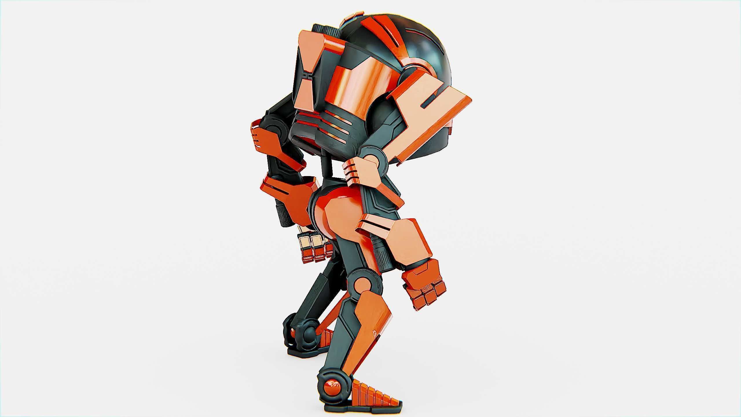 DROID Y-50 Rigged for Unreal Engine - Unity - MIXAMO 3D model_8