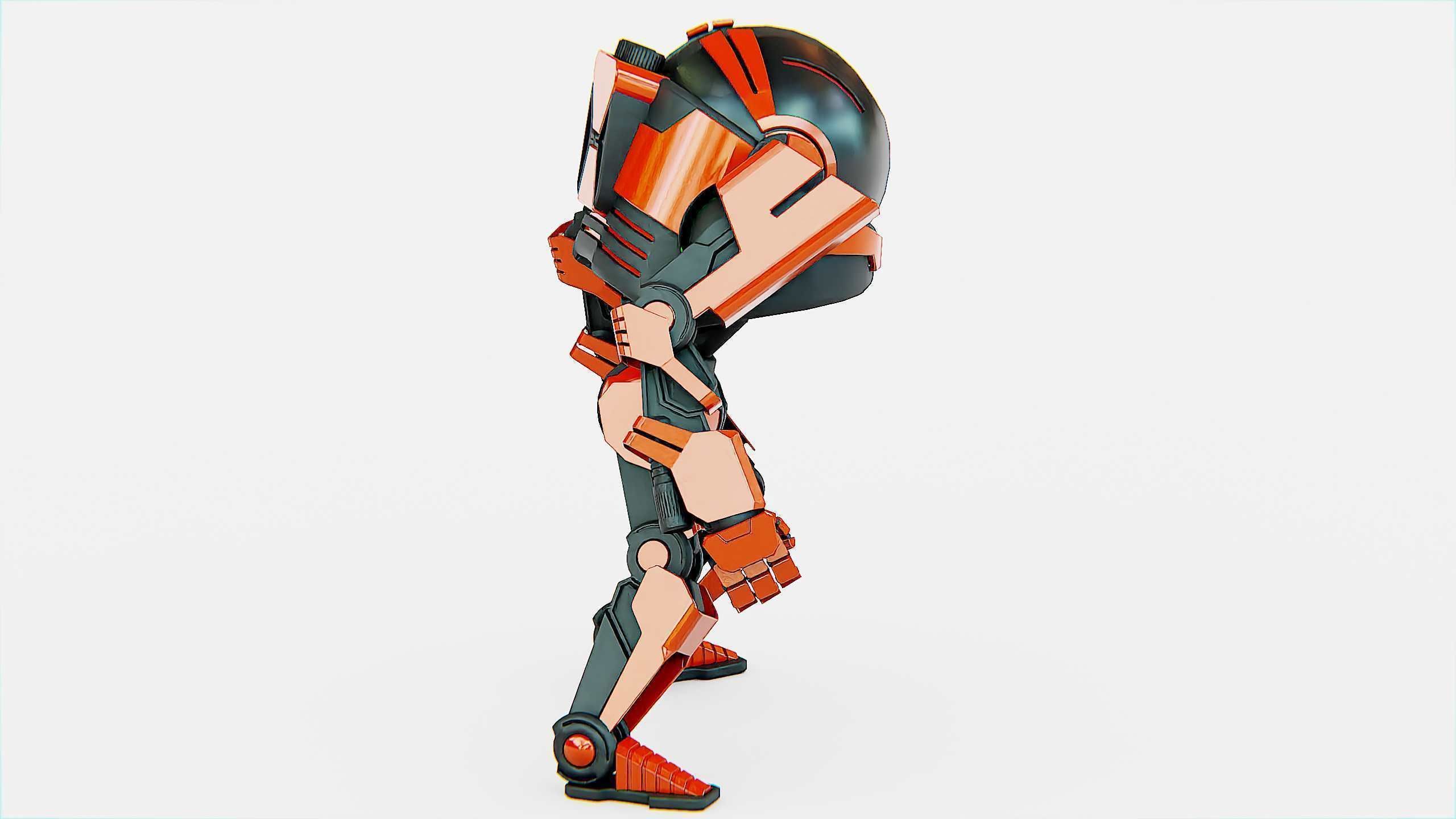 DROID Y-50 Rigged for Unreal Engine - Unity - MIXAMO 3D model_7