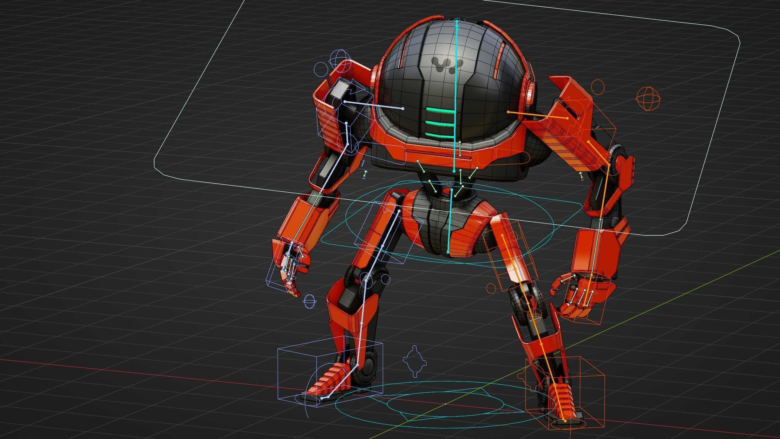 DROID Y-50 Rigged for Unreal Engine - Unity - MIXAMO 3D model_37
