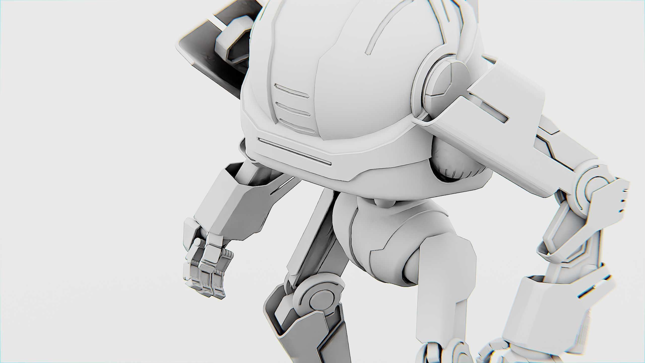 DROID Y-50 Rigged for Unreal Engine - Unity - MIXAMO 3D model_36