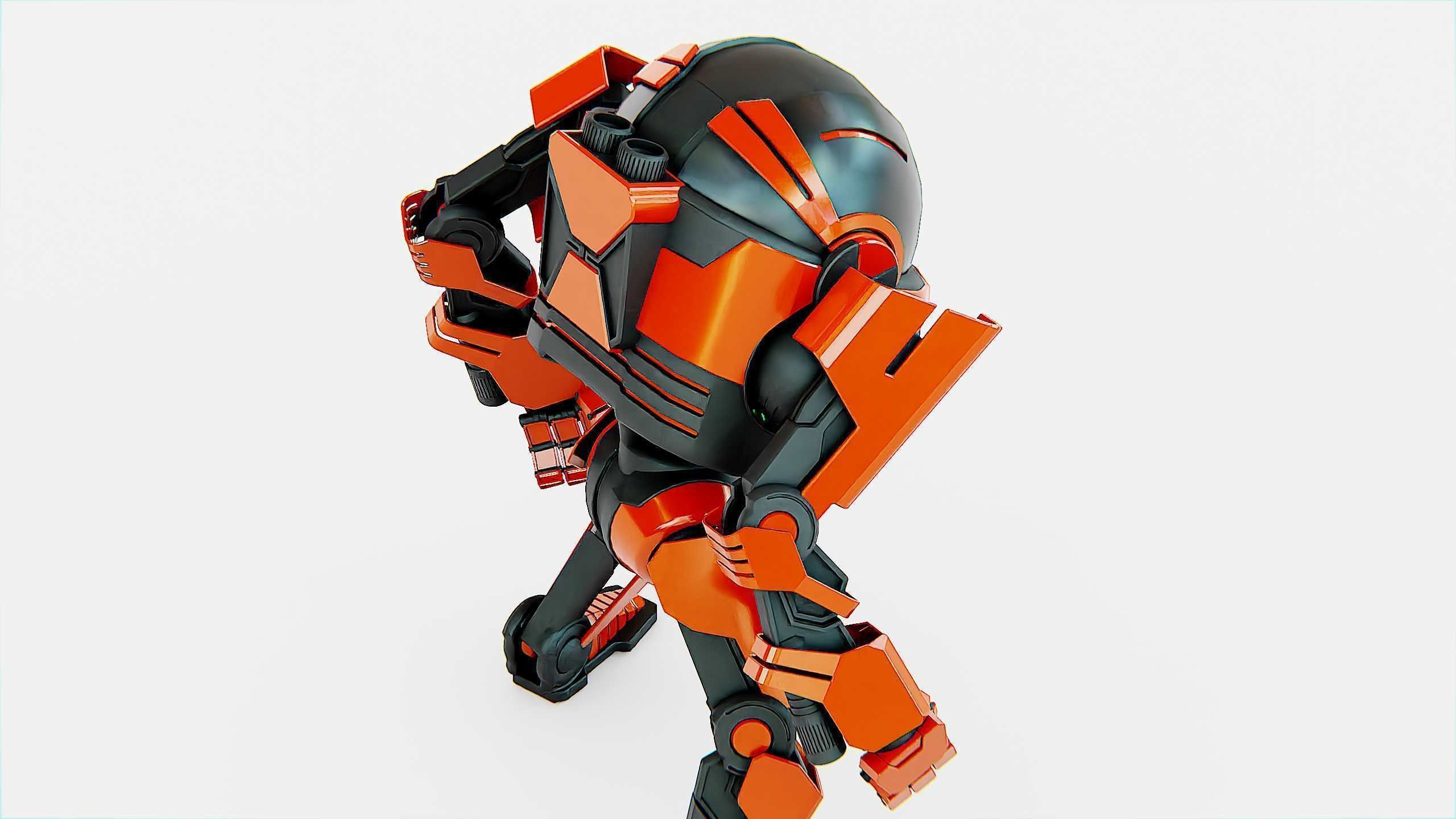 DROID Y-50 Rigged for Unreal Engine - Unity - MIXAMO 3D model_26