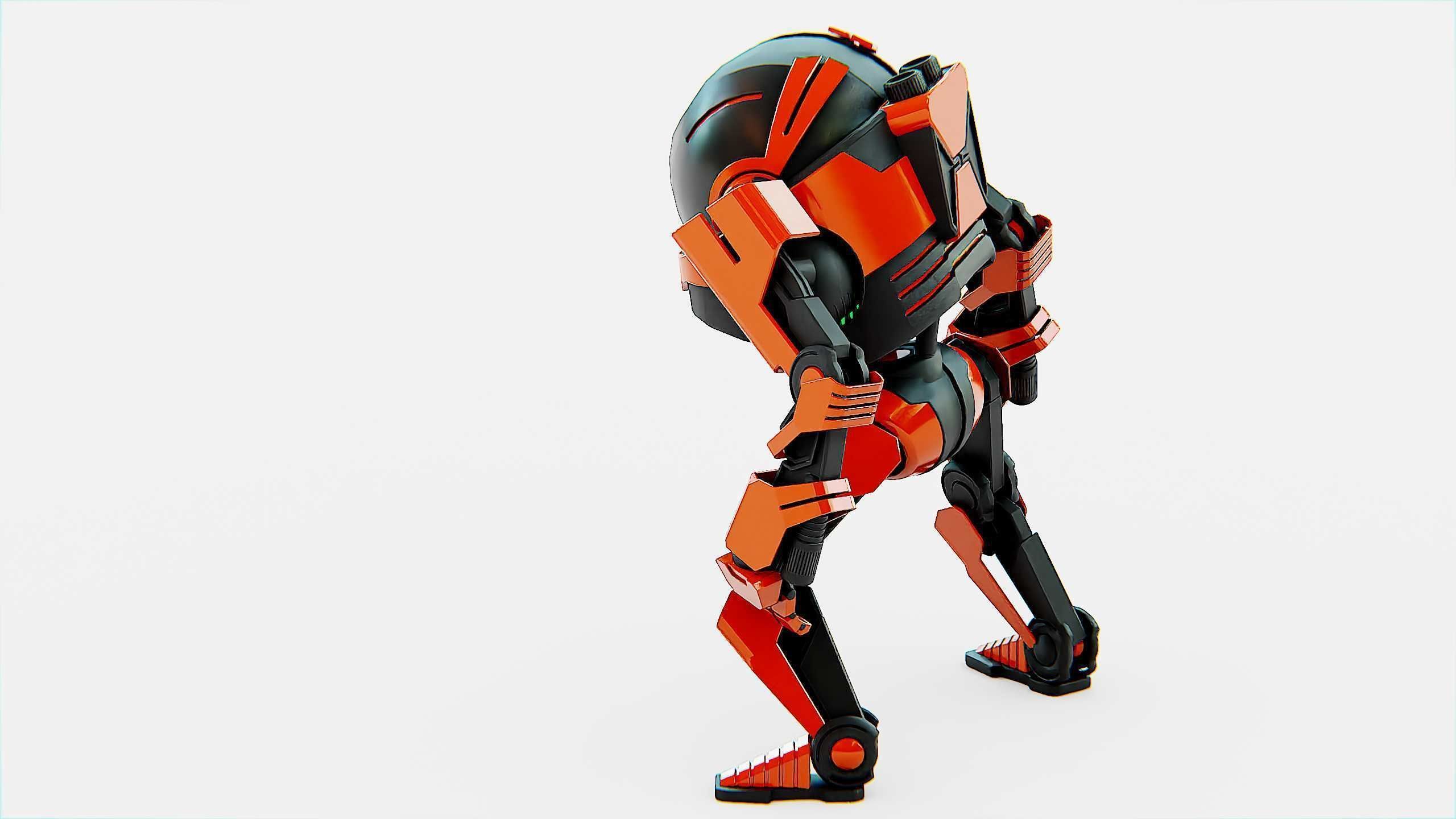 DROID Y-50 Rigged for Unreal Engine - Unity - MIXAMO 3D model_17