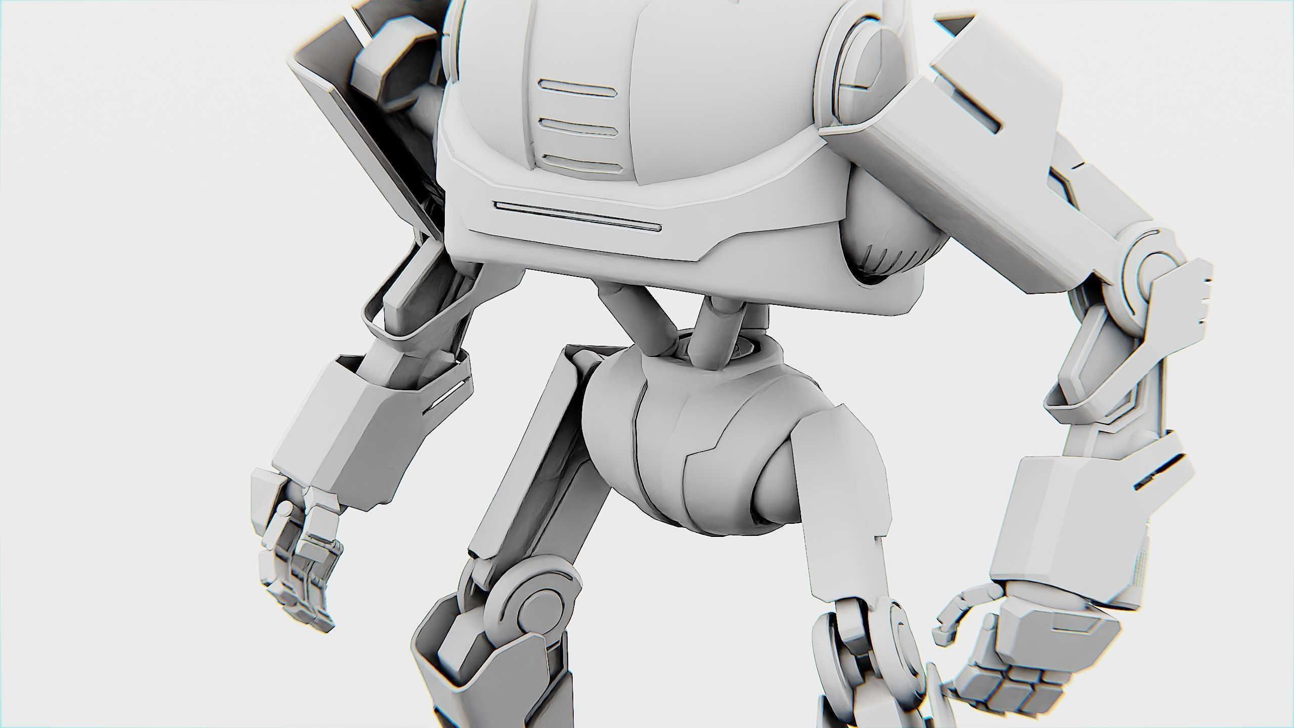 DROID Y-50 Rigged for Unreal Engine - Unity - MIXAMO 3D model_34