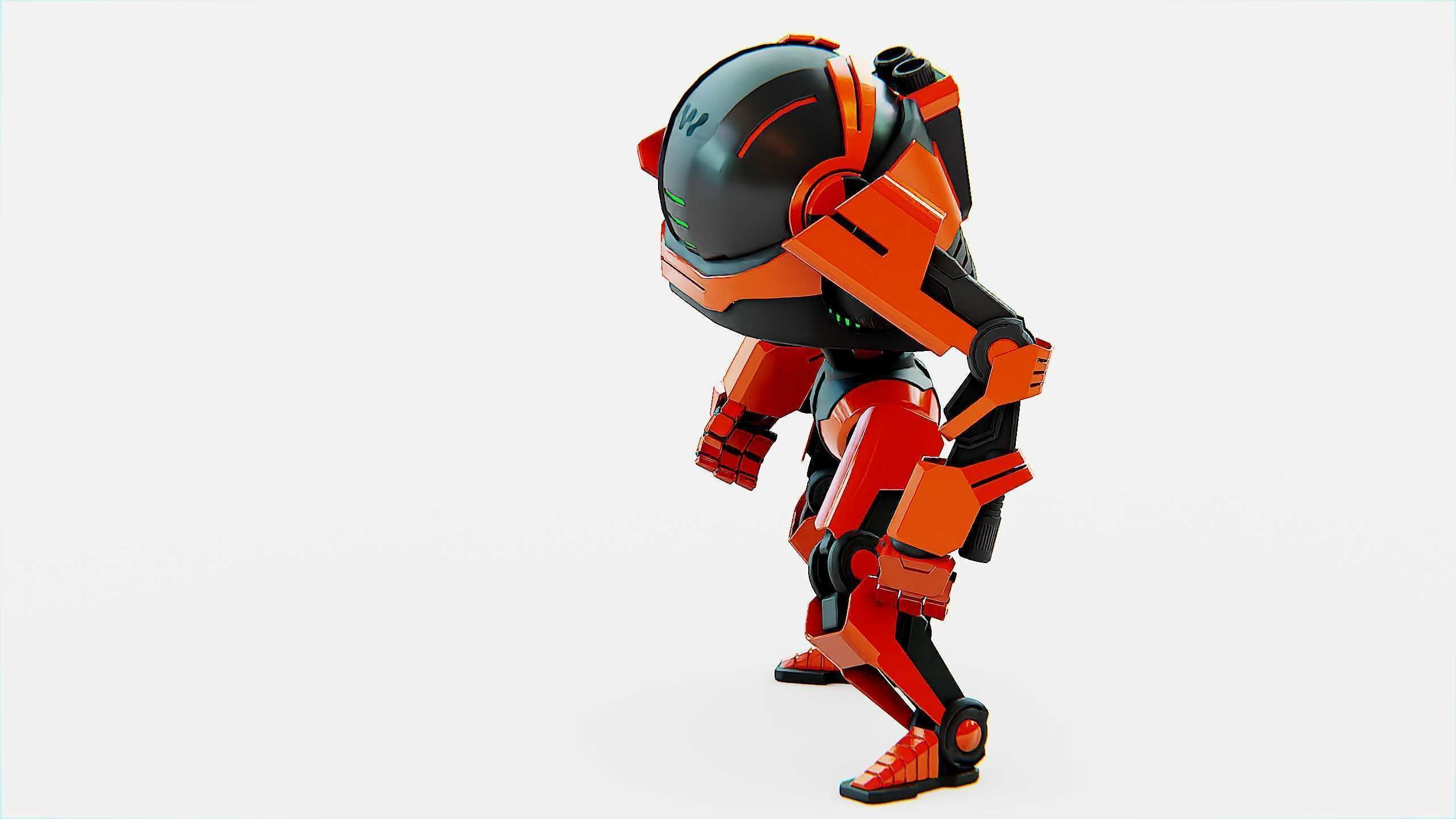 DROID Y-50 Rigged for Unreal Engine - Unity - MIXAMO 3D model_20