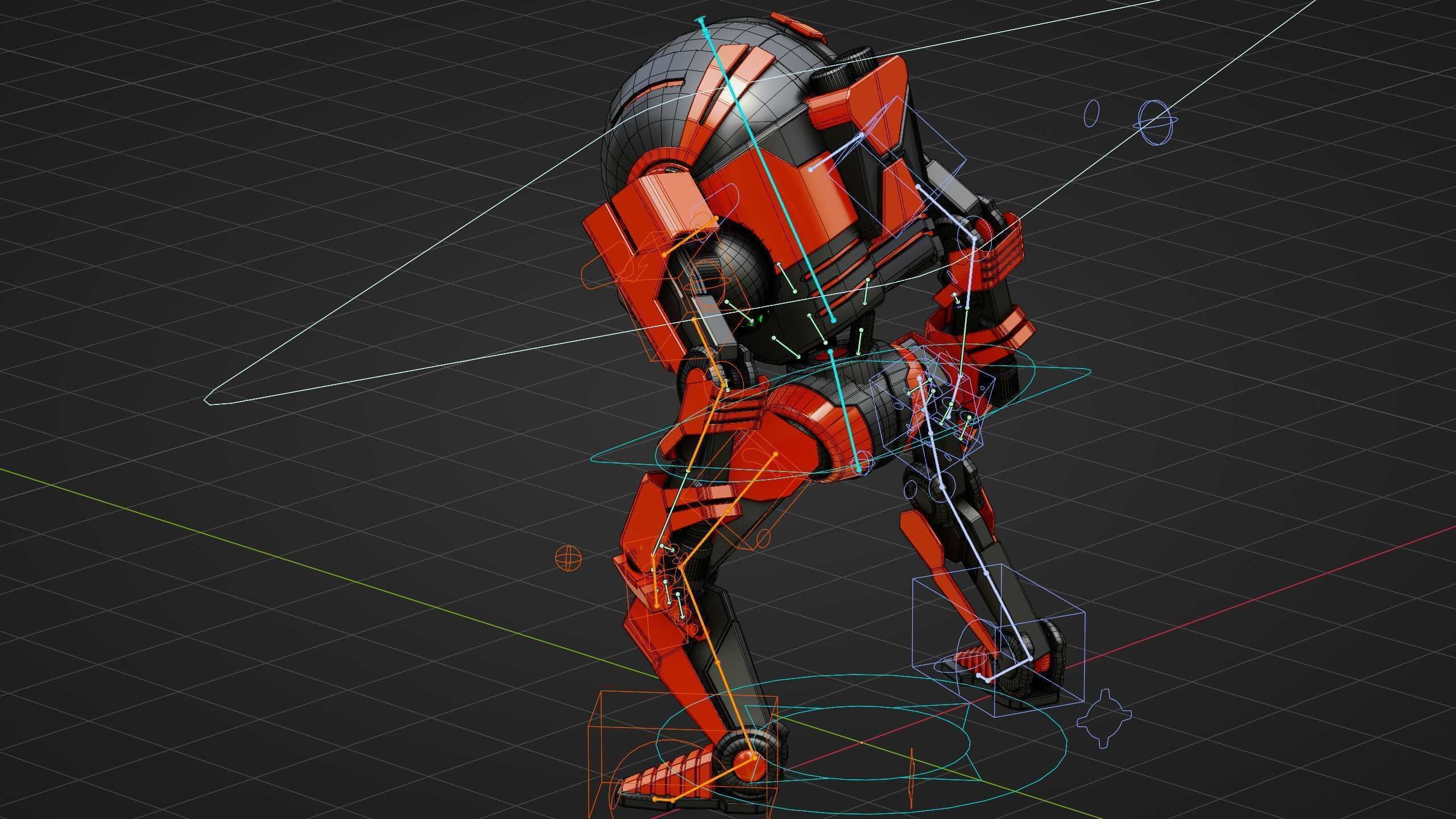 DROID Y-50 Rigged for Unreal Engine - Unity - MIXAMO 3D model_38