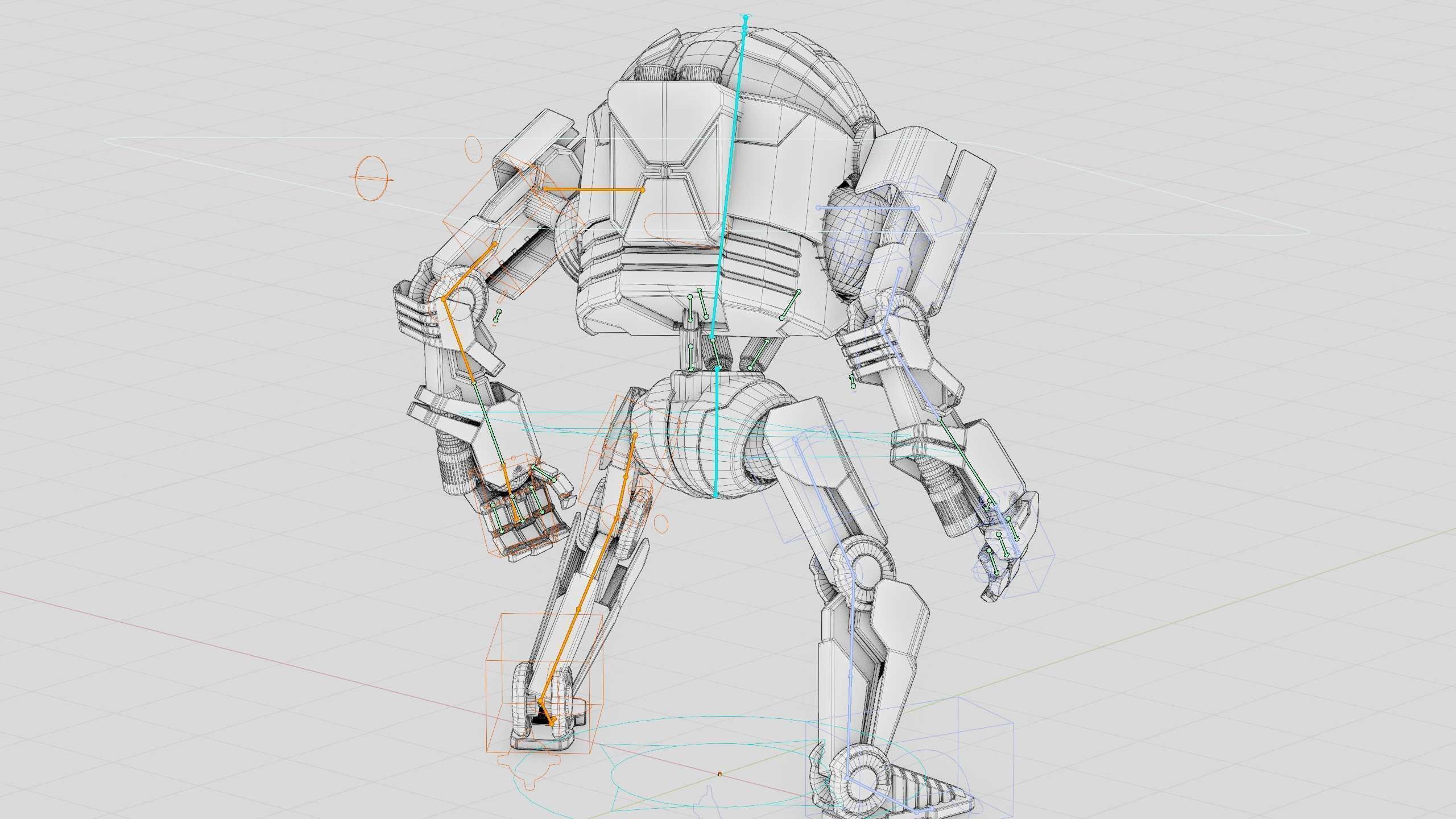 DROID Y-50 Rigged for Unreal Engine - Unity - MIXAMO 3D model_41