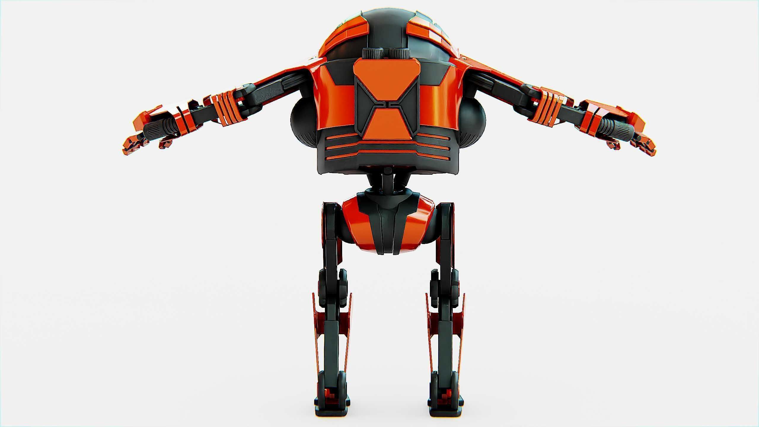DROID Y-50 Rigged for Unreal Engine - Unity - MIXAMO 3D model_31