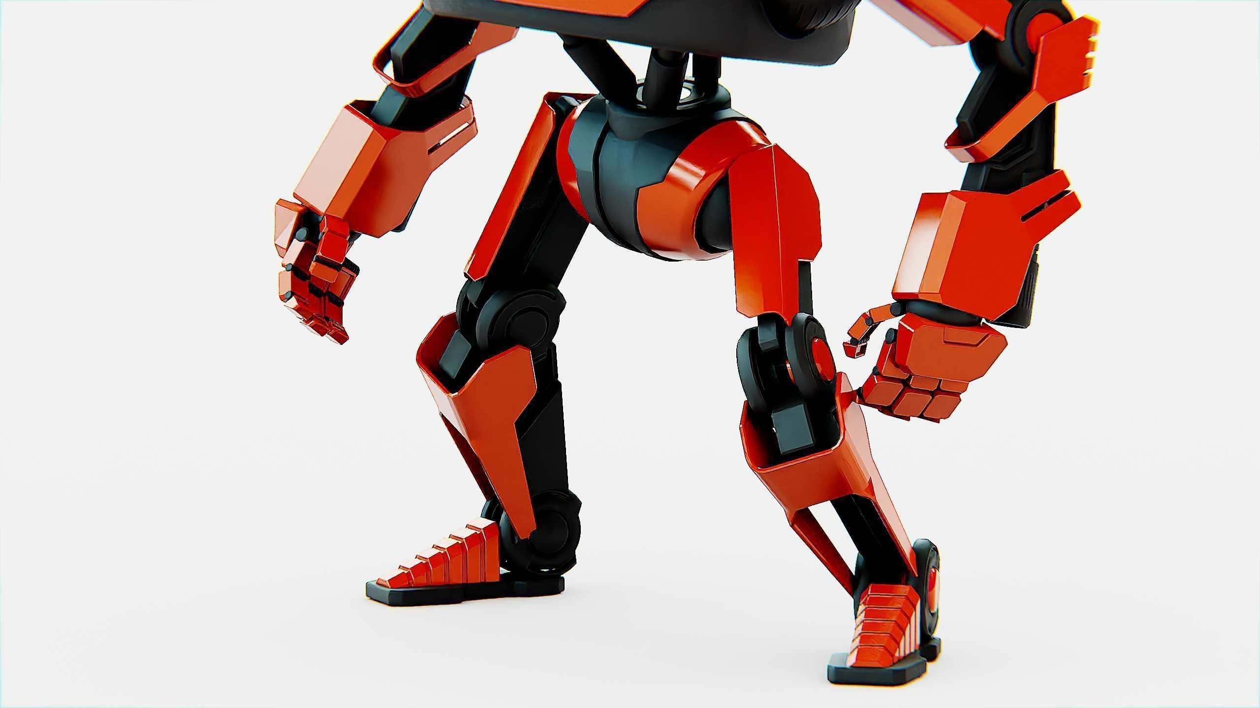 DROID Y-50 Rigged for Unreal Engine - Unity - MIXAMO 3D model_28