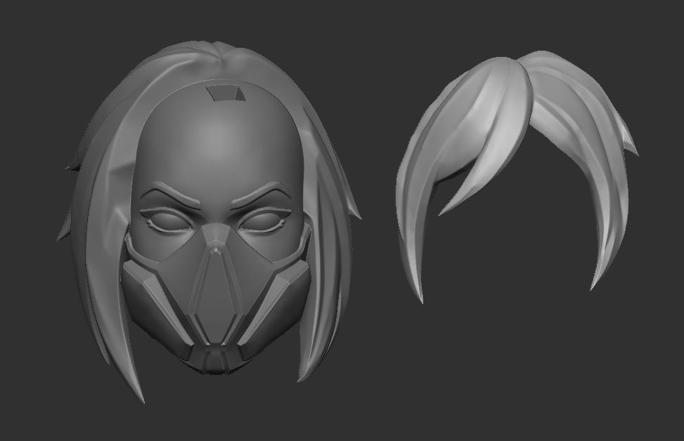 Hush Headsculpt for Action Figures 3D print model_1