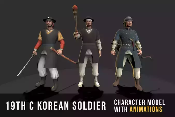 Korean Soldier - 19th Century