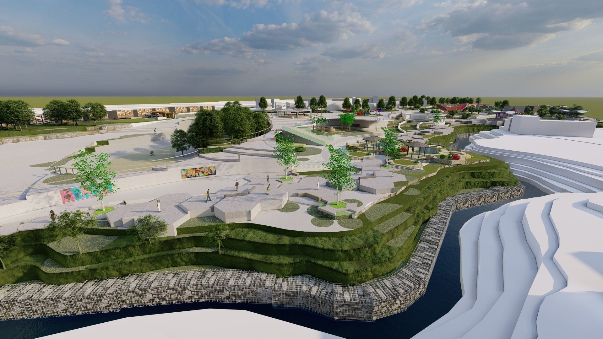Master park-public park-Private Park Landscape 3D model_1